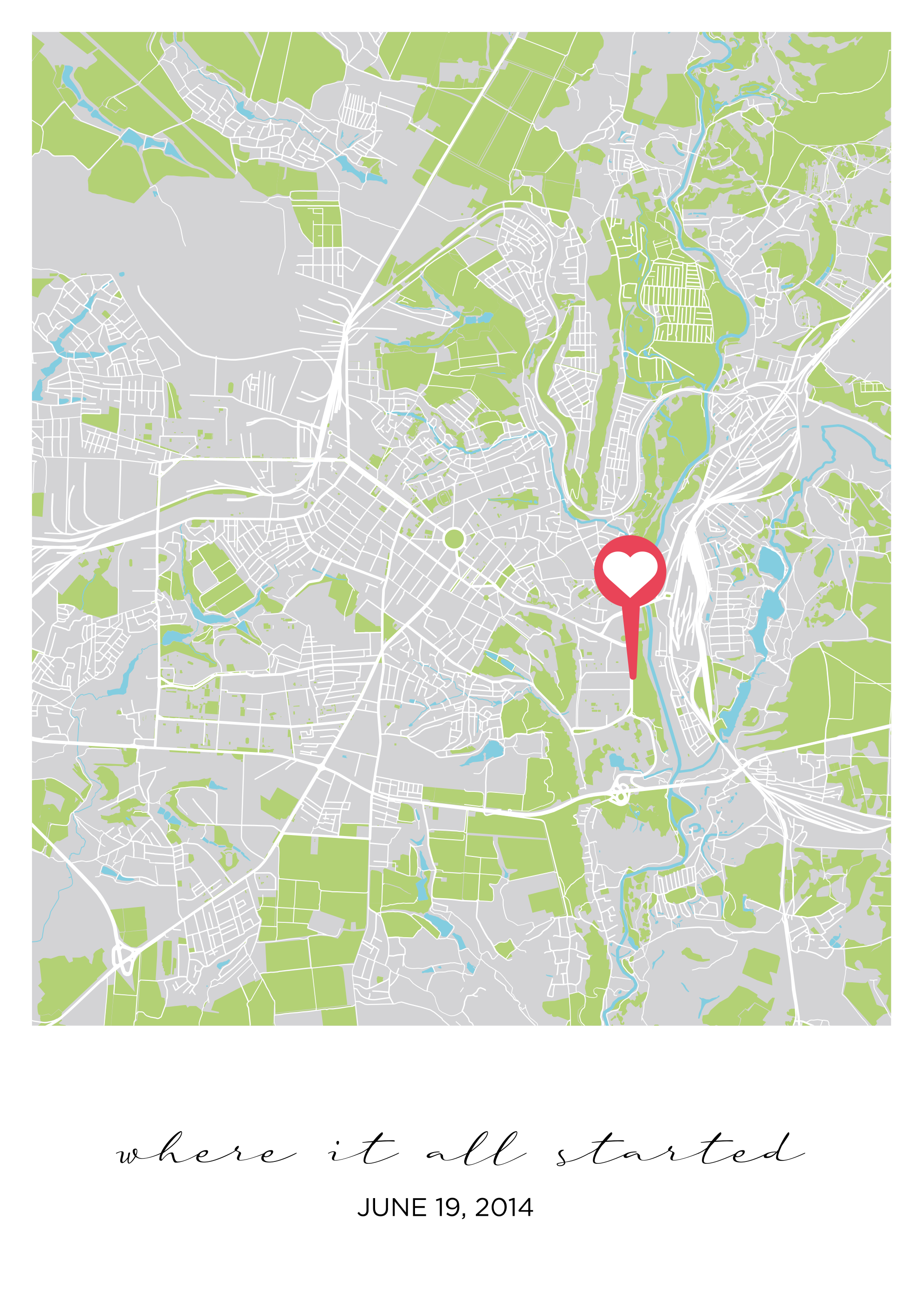 Unde a început totul afiș personalizabil - TenStickers