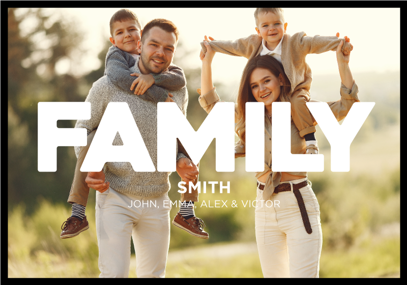 Poster pentru salon fotografie de familie - TenStickers