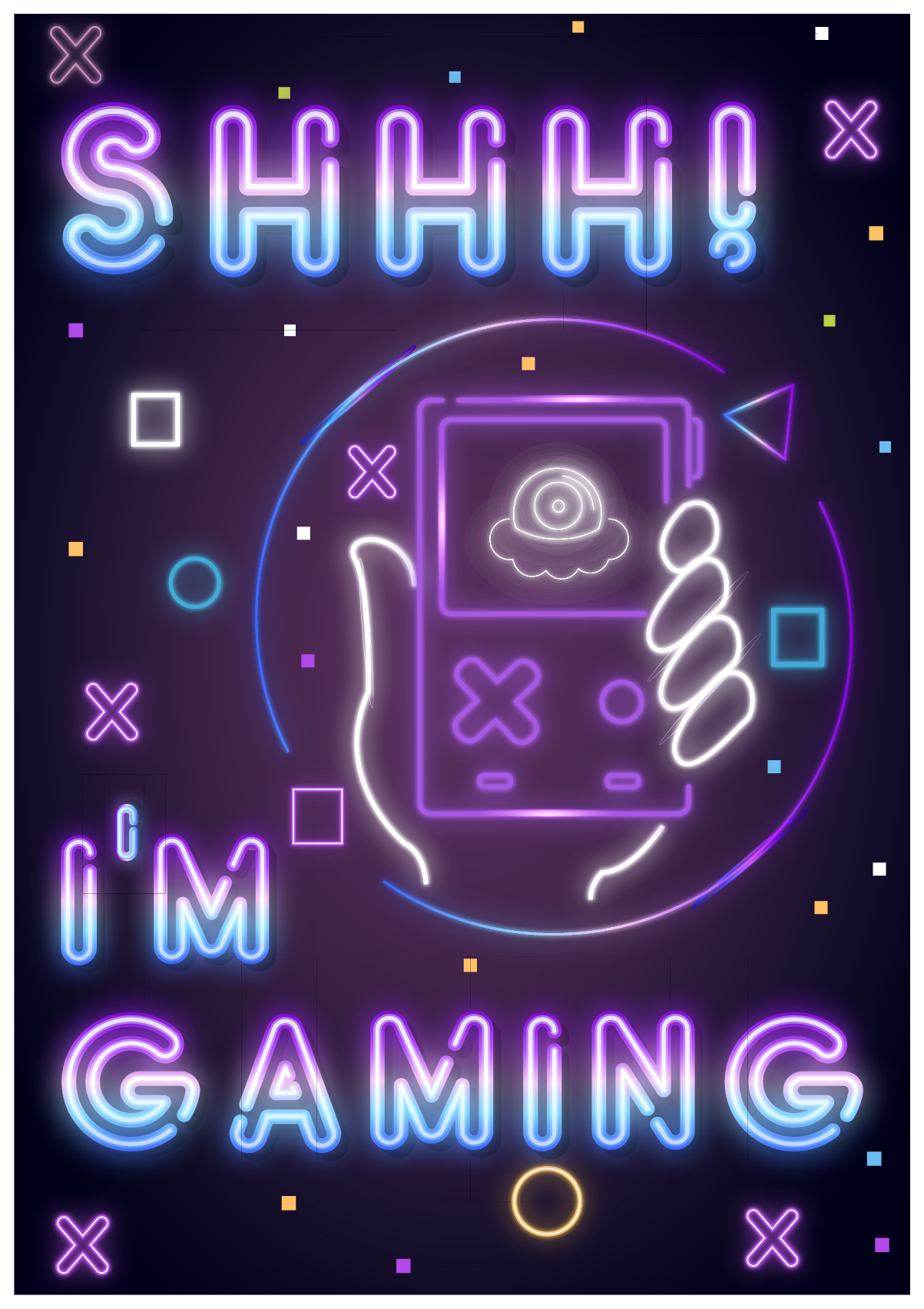 Poster joc video i am gaming - TenStickers