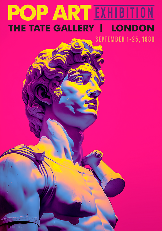 Poster pentru salon expoziție de artă pop - TenStickers