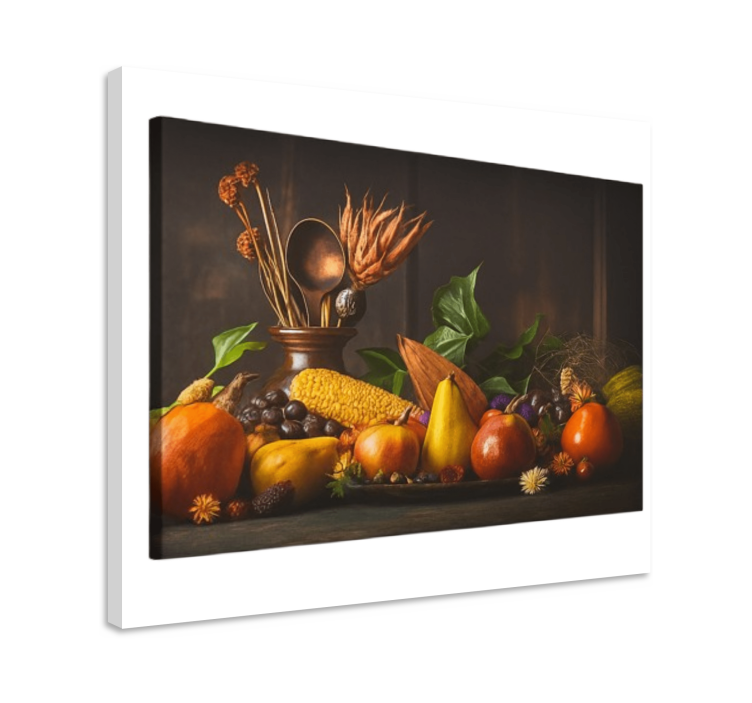Tablou bucătărie design rustic cu fructe - TenStickers