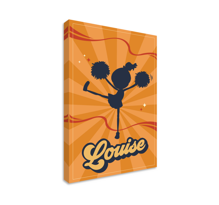 Tablou persoane artă personalizată de majoretă veselă - TenStickers