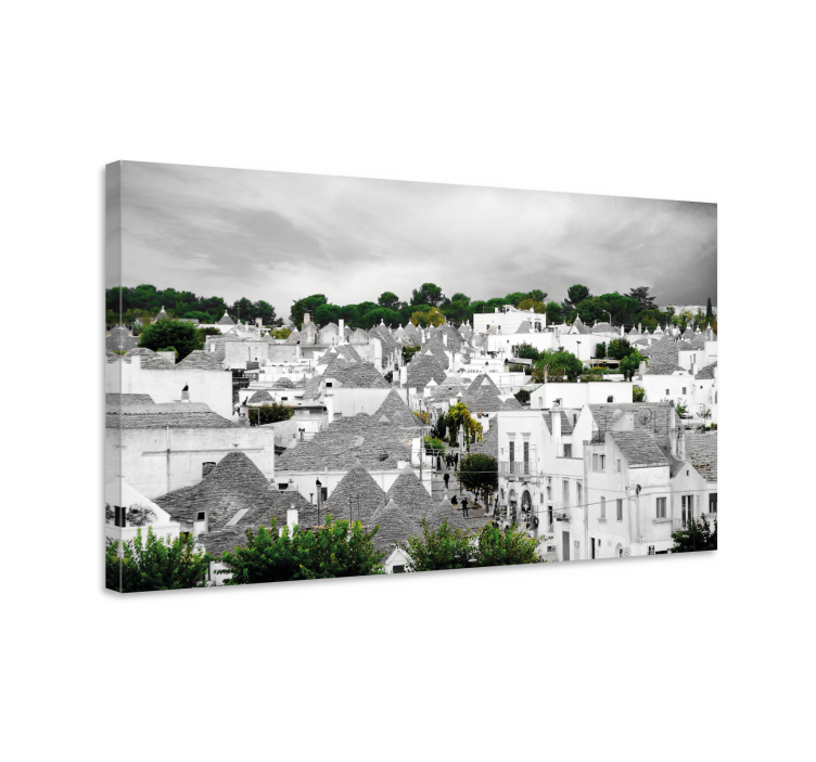 Alberobello trulli city canvas - TenStickers