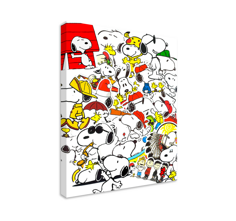 Panza de pepinieră personaj snoopy - TenStickers