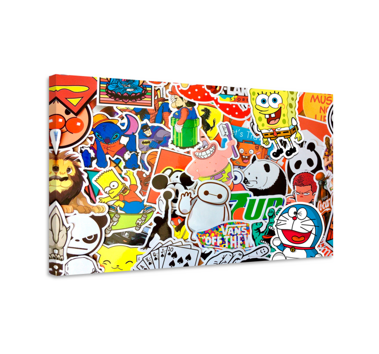 Panza de pepinieră cu personaje de desene animate - TenStickers