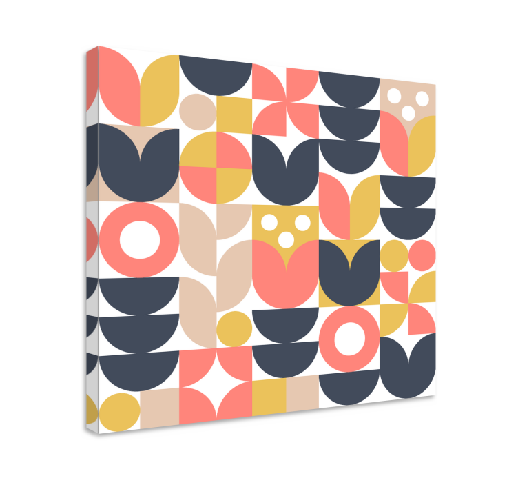 Tablou geometric forme geometrice abstracte - TenStickers