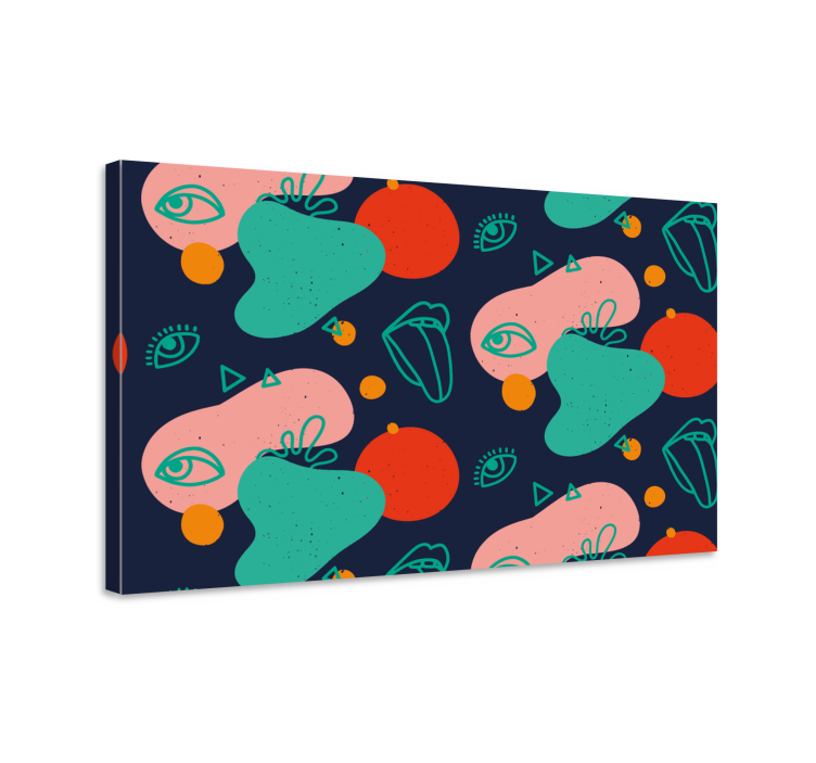 Tablou abstract aranjament fețe abstracte - TenStickers