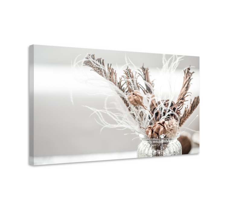 Tablou flori şi plante aranjament floral uscat - TenStickers