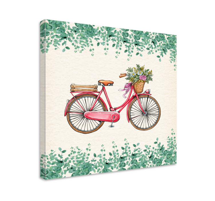 Bicicleta rustica vintage panza rustica arta - TenStickers