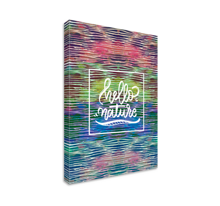 Tablou fraze salut natură - TenStickers