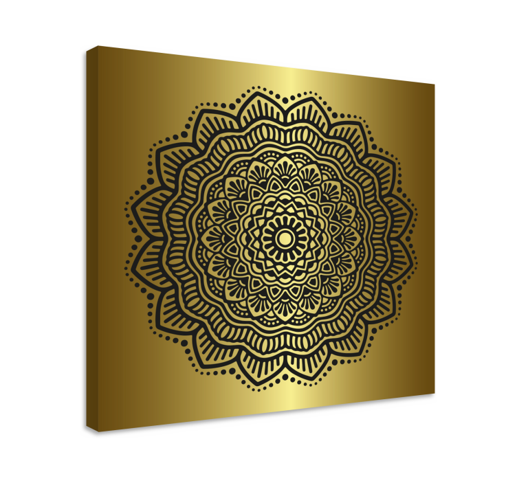 Mandala intrare hall canvas art - TenStickers