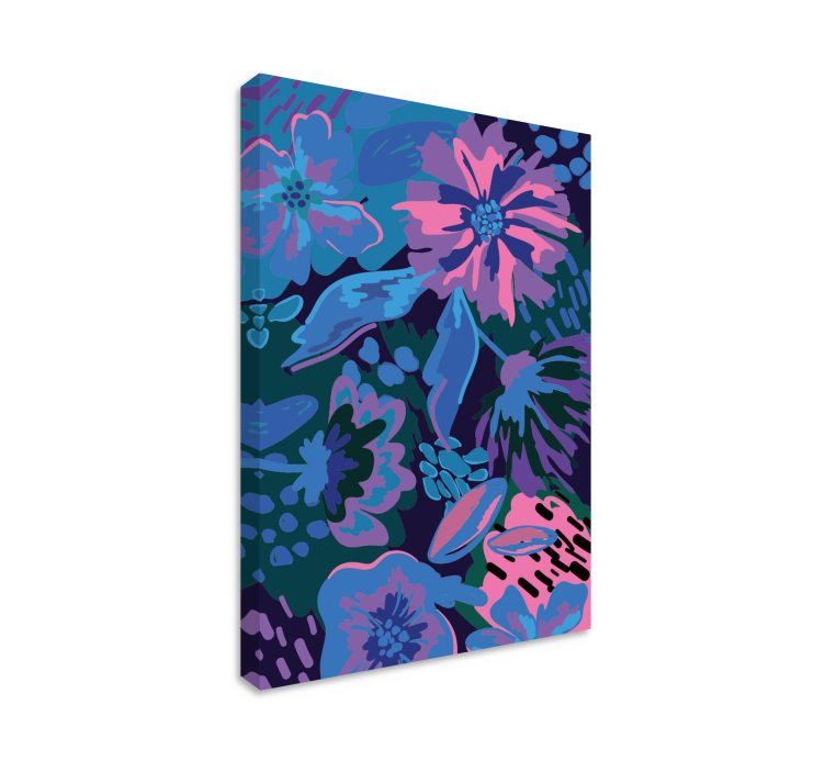 Tablou flori şi plante design abstract floral - TenStickers