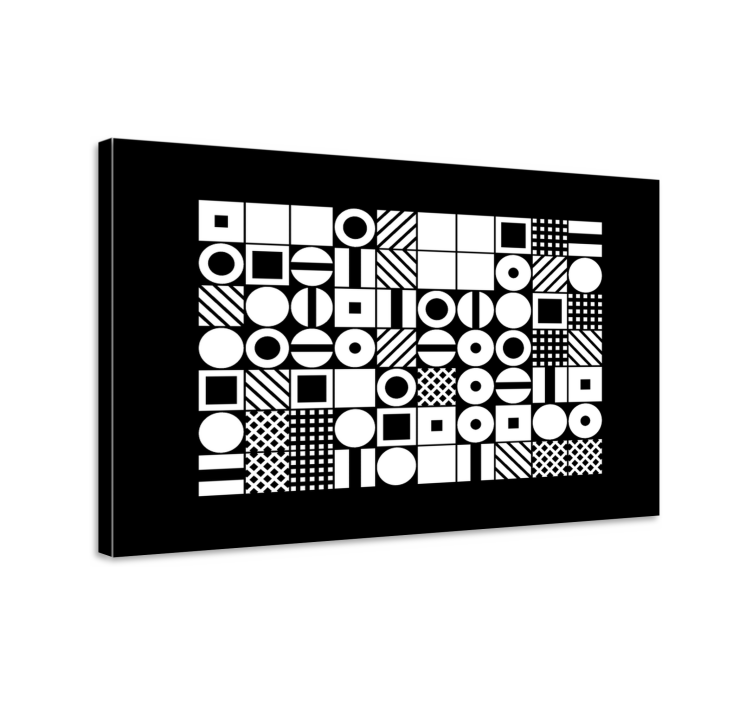 Tablou geometric modele de formă abstractă - TenStickers
