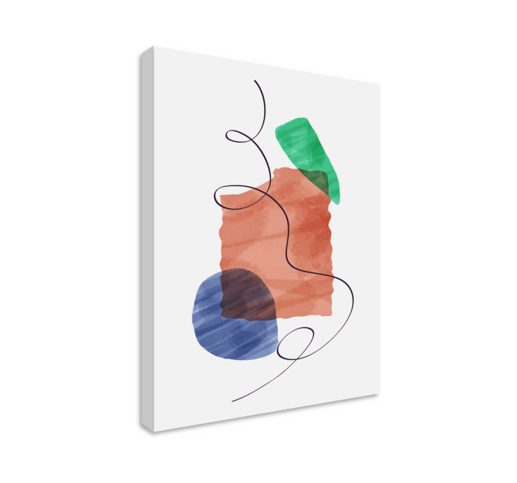 Tablou modern aranjament forme abstracte - TenStickers