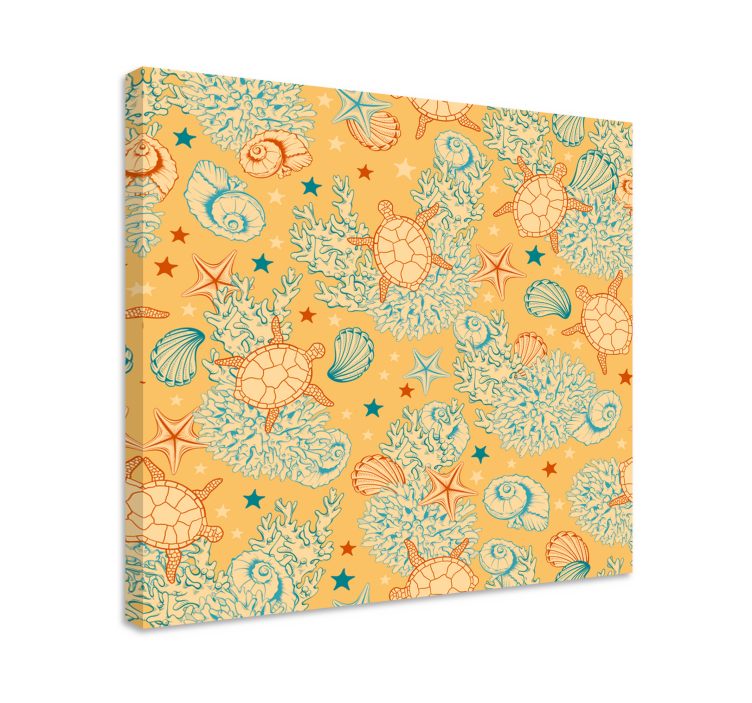 Tablou marinar cu model de broaște țestoase - TenStickers