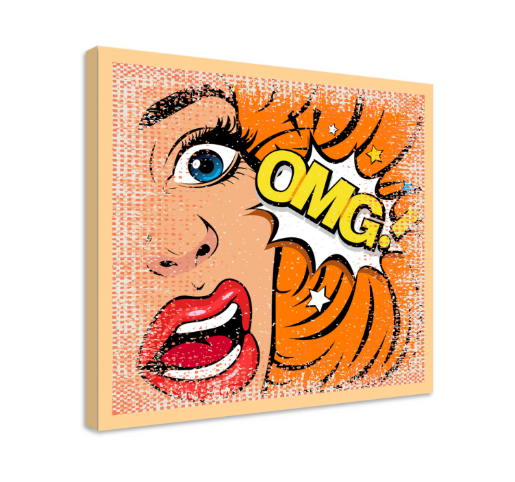 Pop art face canvas printuri - TenStickers