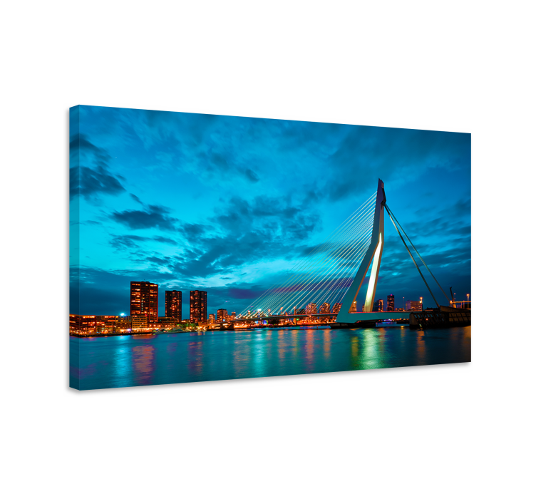 Tablou orașe rotterdam vedere skyline - TenStickers