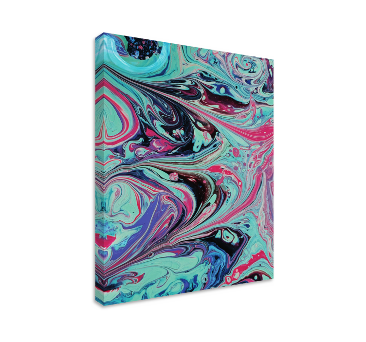 Tablou abstract cu spirale de artă fluidă - TenStickers