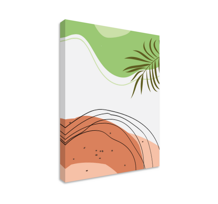 Tablou modern forme tropicale abstracte - TenStickers