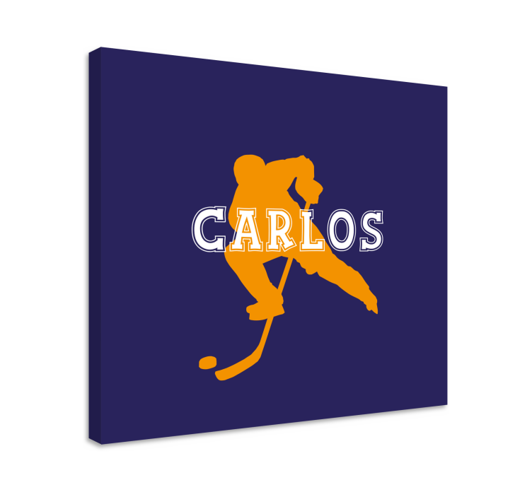 Tablou sport jucător de hochei pe gheață - TenStickers