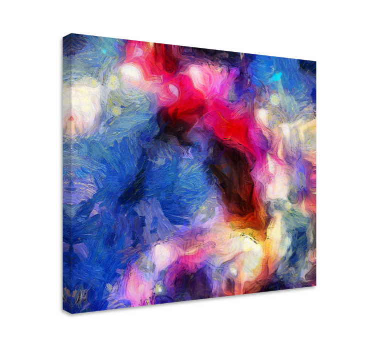 Tablou abstract forme fluide vibrante - TenStickers