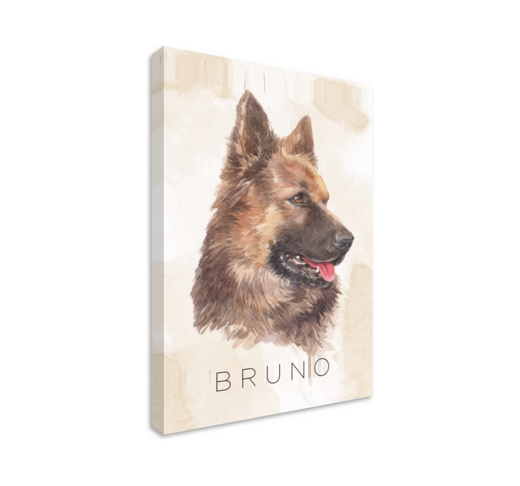 Amprente de pânză de câine shepard german - TenStickers