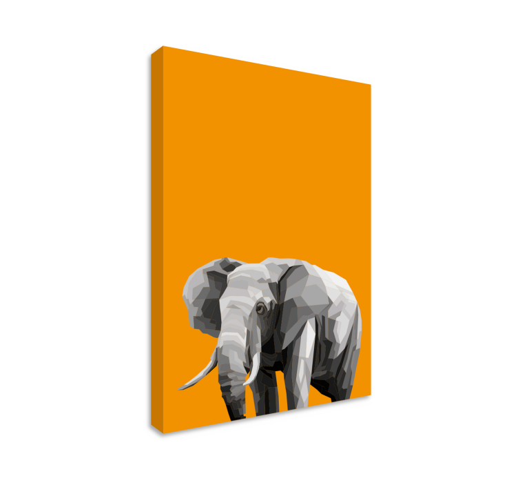 Panza elefant geometric elefant - TenStickers