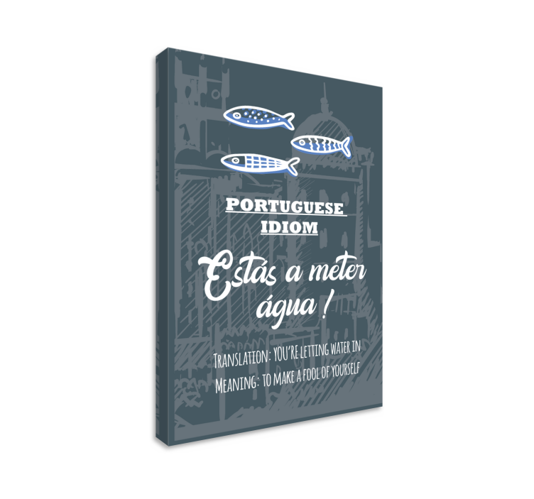 Tablou alte texte Proverba portugheză traducere idiot - TenStickers