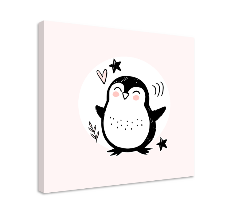 Panza drăguță desenată pinguin doodle bebeluș - TenStickers