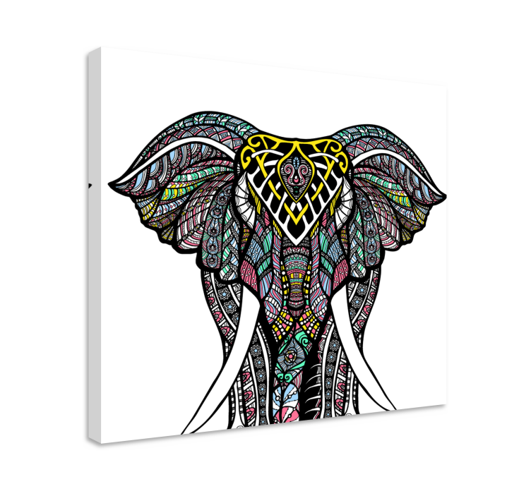 Pânză de elefant etnic multicolor - TenStickers
