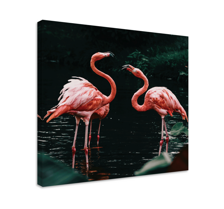 Câteva amprente de pânză de animale flamingo - TenStickers