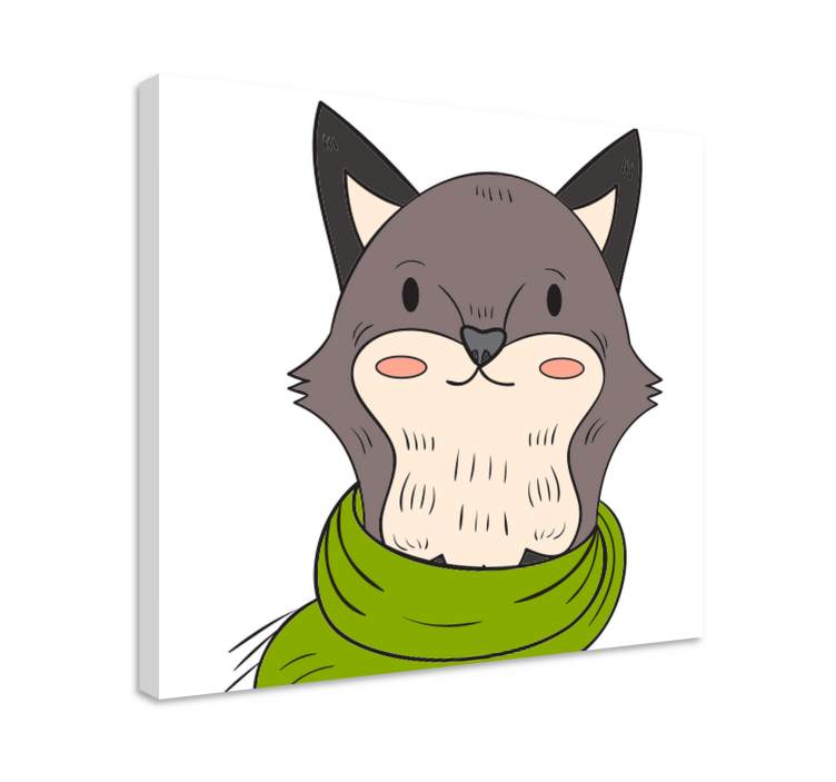 Tablou animale personaj prietenos - TenStickers