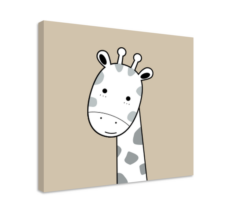 Imprimeuri de pânză de animale girafă bej nordic - TenStickers