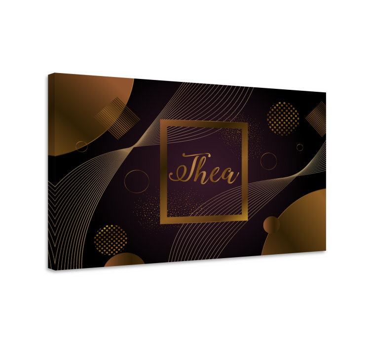 Tablou flori şi plante design cerc elegant - TenStickers