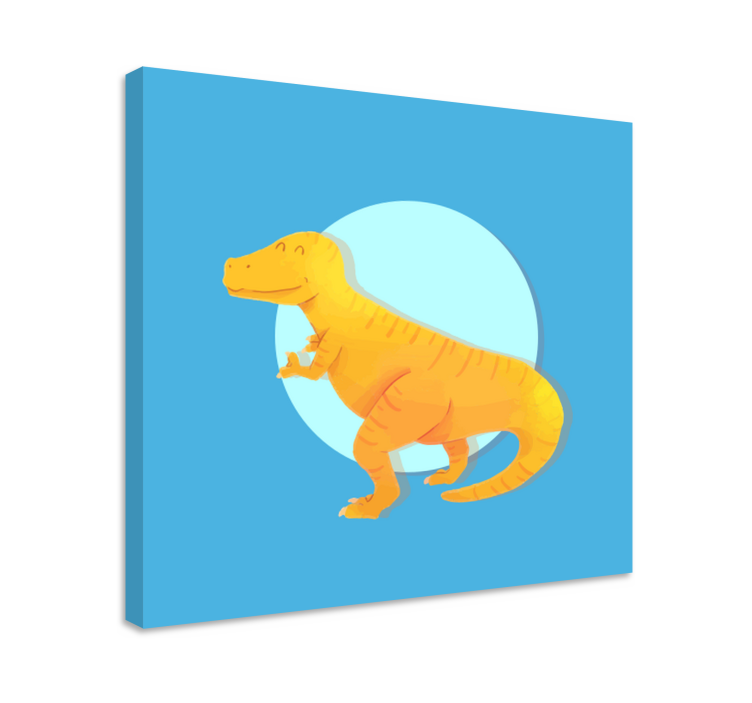 Tablou dinozauri t-rex vesel - TenStickers