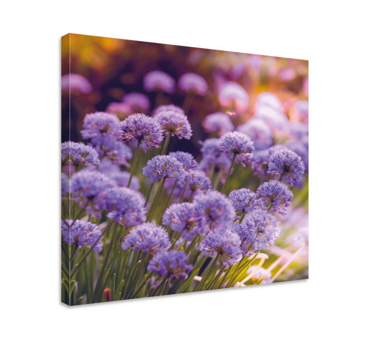 Tablou flori şi plante cu flori violet vibrante - TenStickers