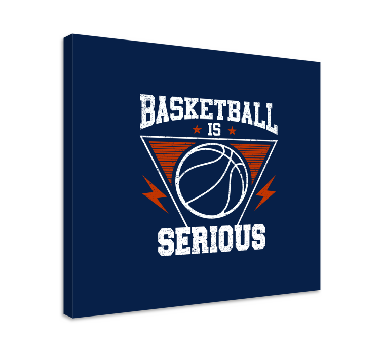 Tablou sport baschetul este serios - TenStickers