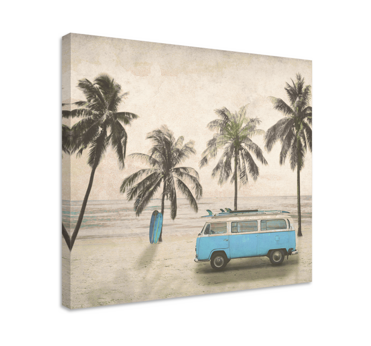 Tablou personalizat van de surf vintage - TenStickers