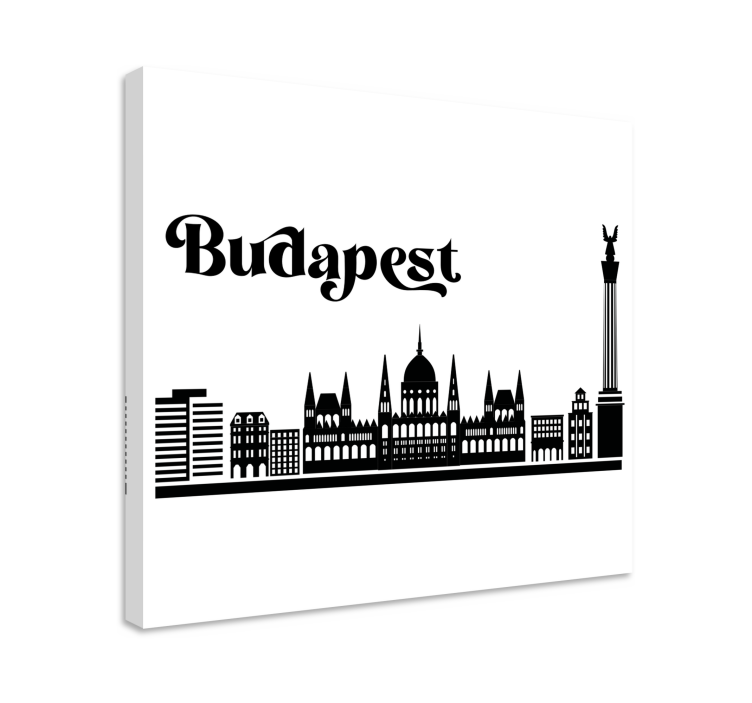 Tablou orașe peisajul urban din budapesta - TenStickers