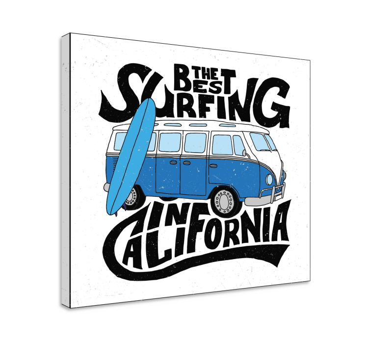 Tablou sport surfing van din california - TenStickers