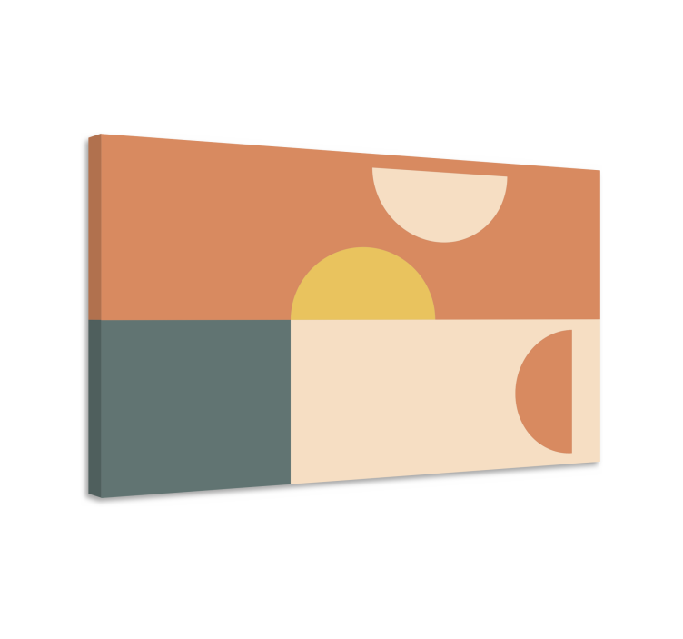 Semicercuri și dreptunghiuri pânză geometrică - TenStickers