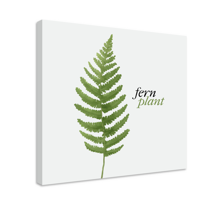 Tablou flori şi plante design cu ferigă - TenStickers