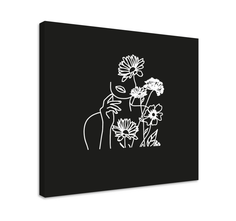 Tablou flori şi plante artă florală minimalistă - TenStickers