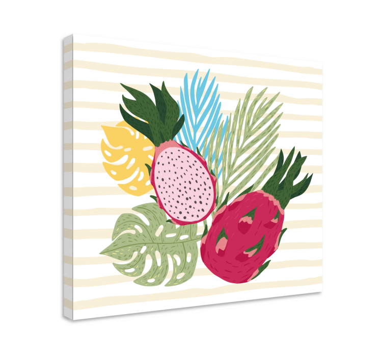 Tablou fructe aranjament de fructe tropicale - TenStickers
