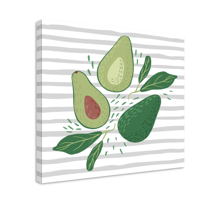 Tablou fructe aranjament trio avocado - TenStickers