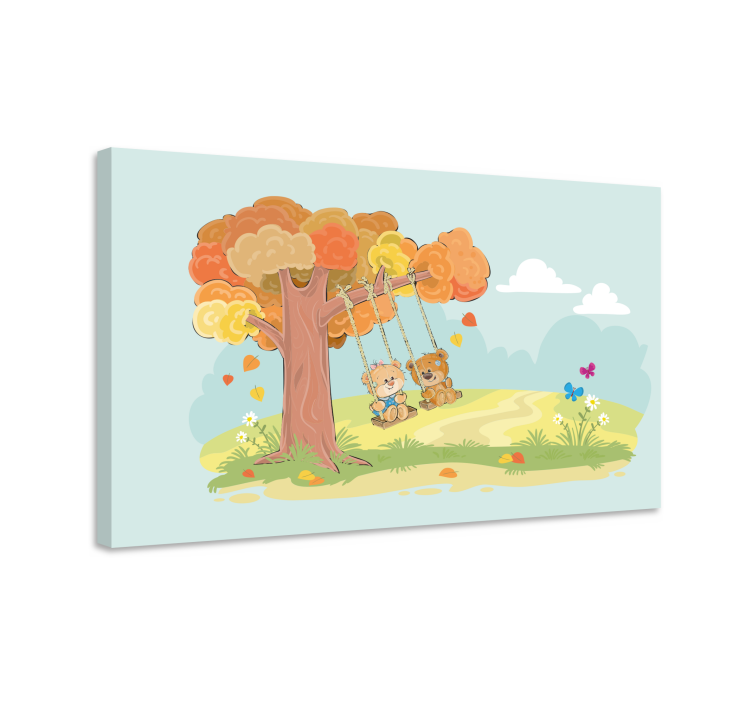 Tablou infantil prietenii ursilor - TenStickers
