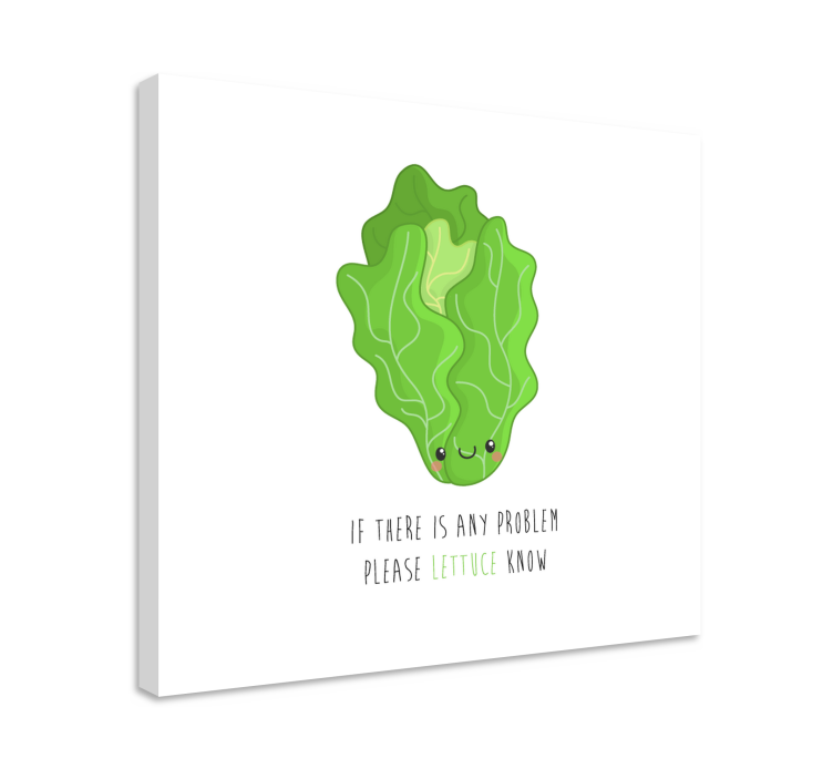 Tablou fructe personaj fericit salată - TenStickers