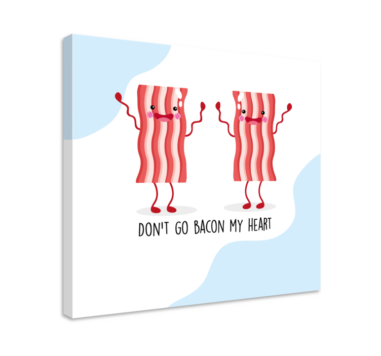 Tablou animale dansul personajelor din bacon - TenStickers