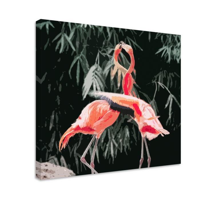Fotografie minunată de imagini de pânză flamingo - TenStickers