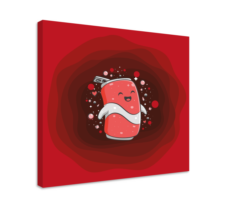 Tablou alte texte personaj fericit de suc - TenStickers